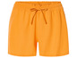 Orangefarbene Shorts mit Kordelzug