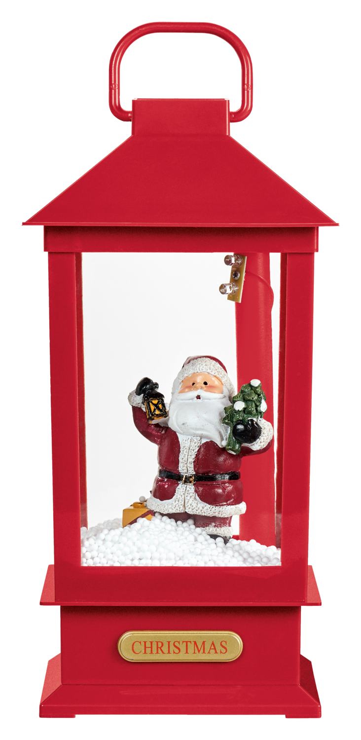 LIVARNO® LED-Laterne mit Schneegestöber-Effekt und Musik (Weihnachtsmann) – Bild 4 von 4
