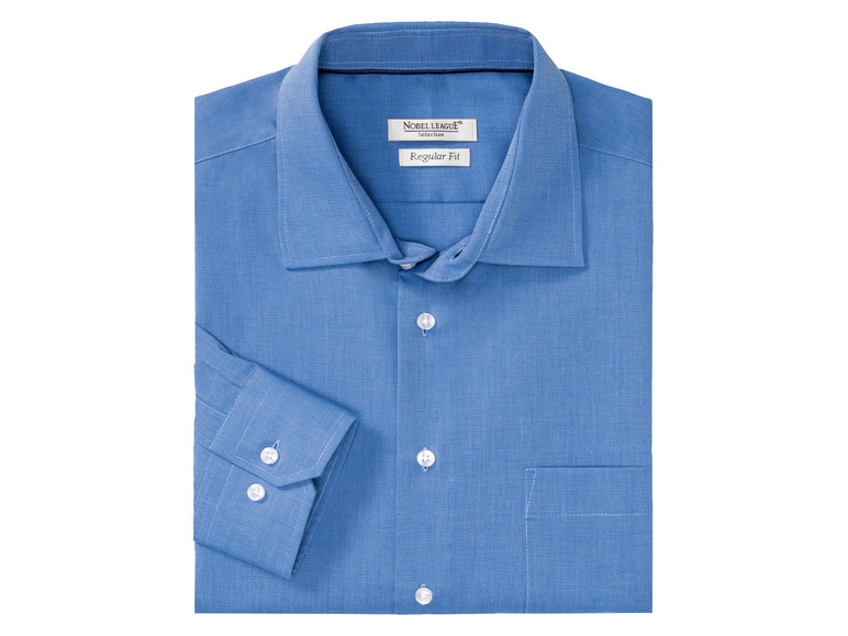 Gehe zu Vollbildansicht: Nobel League Herren Businesshemd, Regular Fit, blau - Bild 3