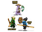 Lego Ninjago Minifiguren: Rumble Keeper, Island Lloyd und Island Nya.
