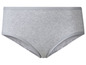 Graue Damen-Unterhose aus Baumwolle.