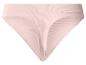 Hellrosa Damen-Slips mit gerippter Textur.