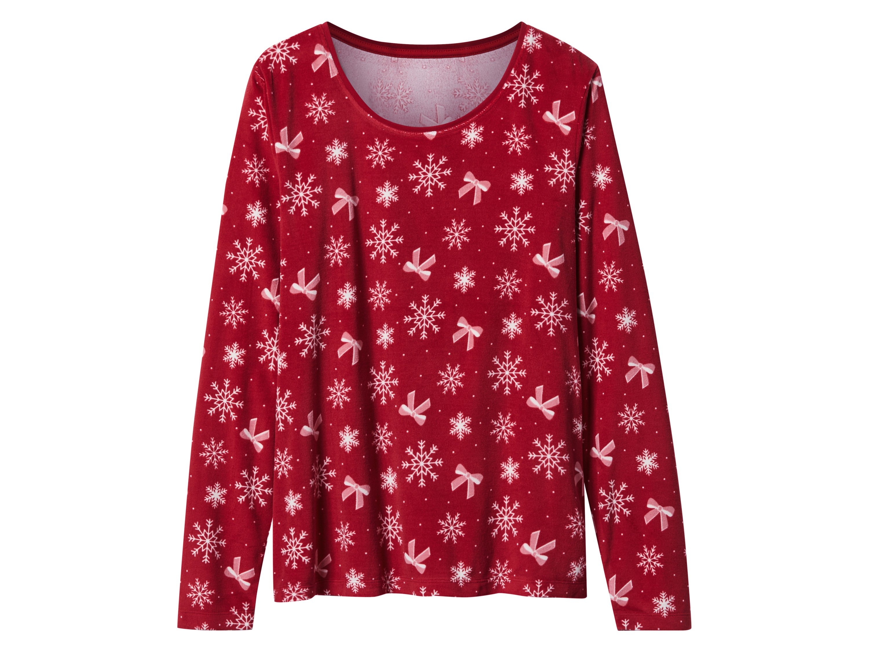 Thumbnail - esmara® Damen Velours-Pyjama (Rot, XS(32/34))