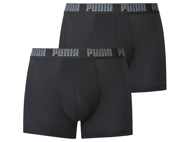 Zwei schwarze Puma Boxershorts.