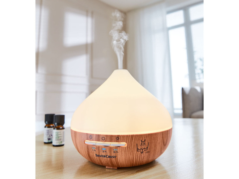 SILVERCREST® Ultraschall Aroma Diffuser Holz SADH A1