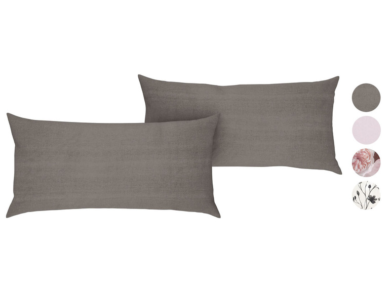 Zwei graue Kissenbezüge