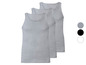 Drei graue Tanktops.