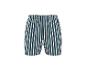 Herren-Boxershorts gestreift in Weiß, Dunkelblau und Olivgrün