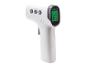 Berührungsloses Digitalthermometer mit grünem Display, das 36,7 °C anzeigt.