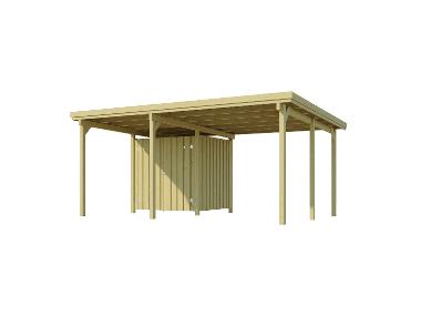 WEKA Carport »607«, mit Geräteraum