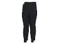 Ein Paar schwarze Damen-Leggings mit sichtbaren Seitennähten.