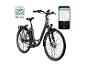 Graues E-Bike mit Navigations- und Fahrten-Tracking-App.