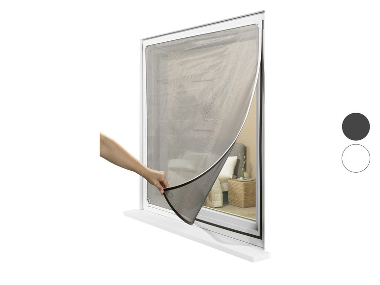 Gehe zu Vollbildansicht: LIVARNO home Insektenschutzfenster, magnetisch, 110 x 130 cm mit Blend- und Sonnenschutz - Bild 1