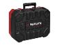 Schwarzer und roter Parkside Performance Werkzeugkoffer mit Griff