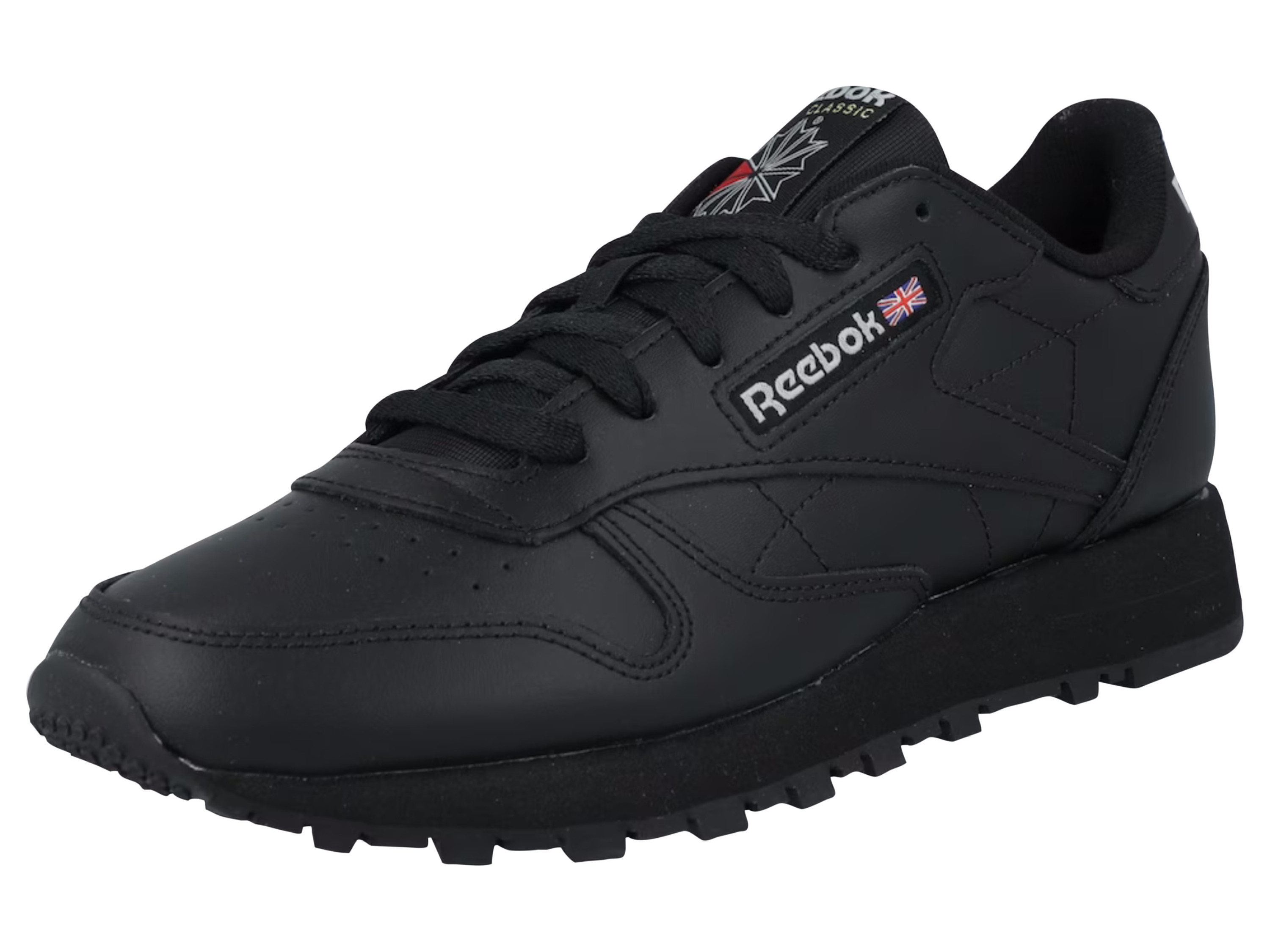 REEBOK Classic Sneaker aus Leder (Schwarz, 44)""