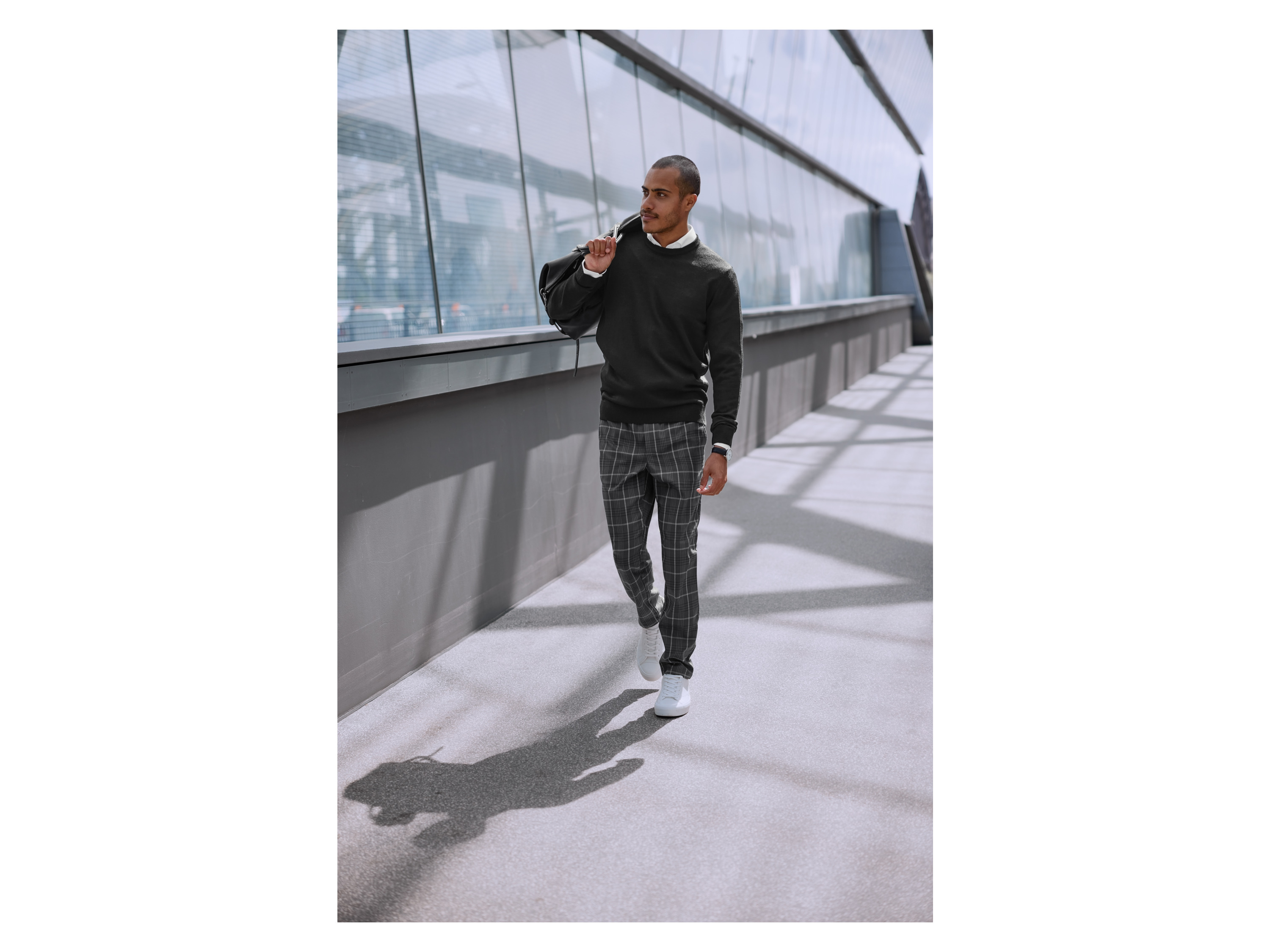 Thumbnail - LIVERGY® Herren Pullover aus Merino (Schwarz, L(52/54))