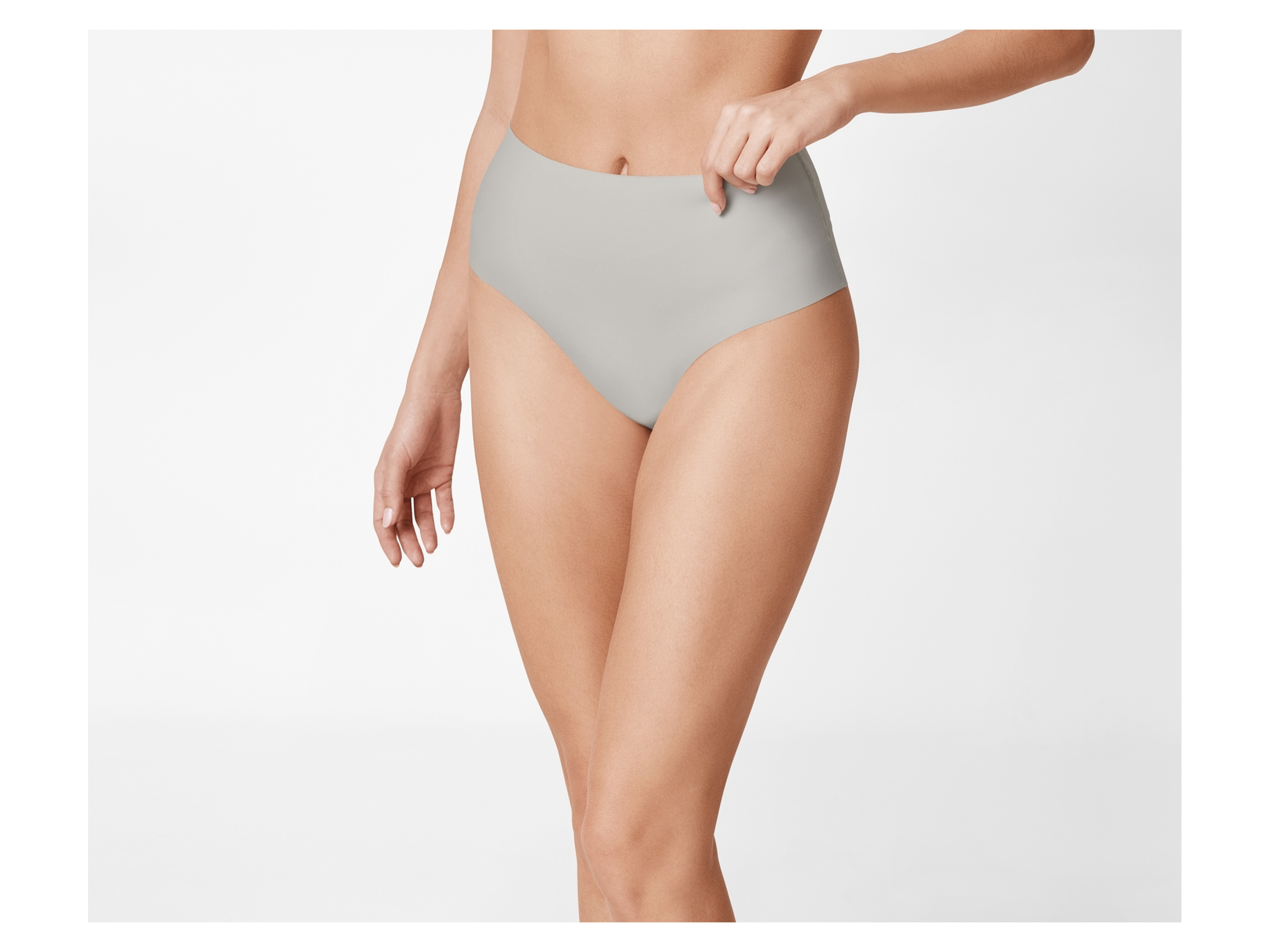 Thumbnail - esmara® Damen Lasercut-Bauchwegslips, 2 Stück (navy/grau, L(44/46))