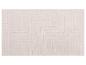 Hellbeiger Badteppich mit geometrischem Labyrinthmuster