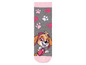 Socken mit Skye von Paw Patrol mit rosafarbenen Pfotenabdrücken.