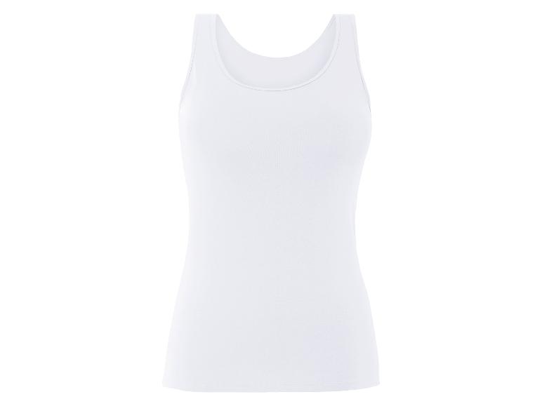 Ein weißes Tanktop für Damen.