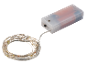LED-Lichterkette mit transparenter Batteriefachbox.