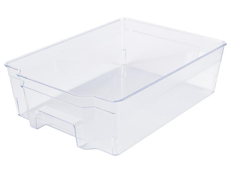 Transparente Kühlschrank-Schale.