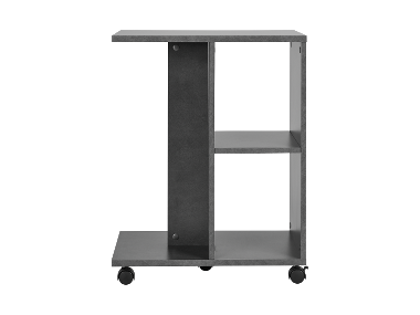 LIVARNO home Beistelltisch in C-Form auf Rollen