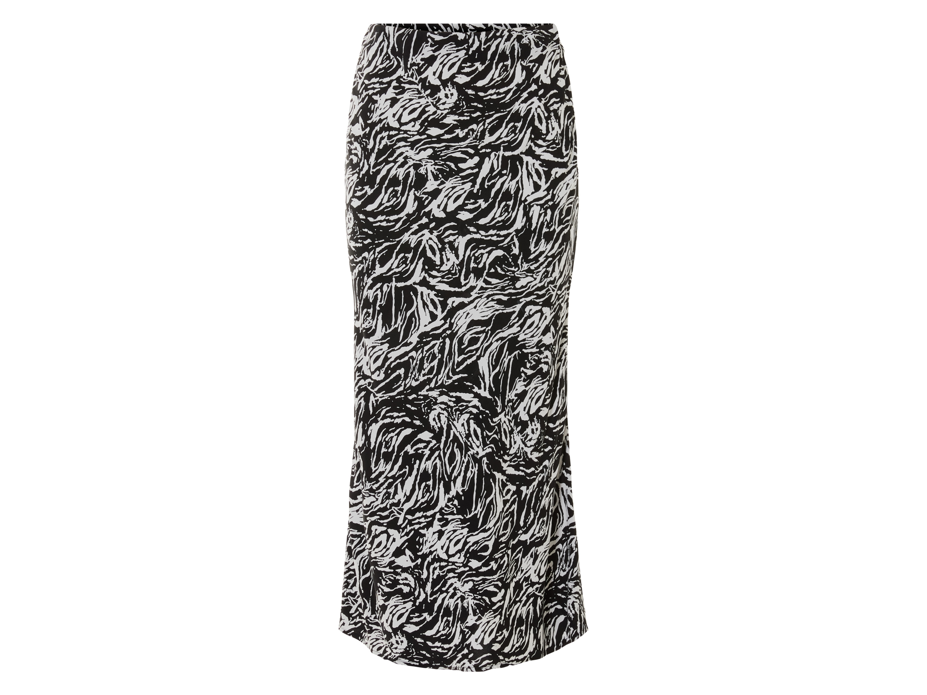 esmara® Damen Rock Midi (schwarz/beige, 44)““ | schwarz Muster: – Detail: elastischer Gummizugbund, besonders weich und anschmiegsam durch Viskose Schnitt: – Länge: Midi-Länge Material: Viskose Lenzing™ Ecovero™ Pflegehinweis: waschen bei max. 30 °C Pflegeleicht nicht bleichen nicht im Wäschetrockner trocknen bügeln bis 150 °C Stufe 2. Dampfbügeleisen kann verwendet werden nicht trockenreinigen Größe: 34 – 46 Meine Lidl-Größe – so einfach gehts Deine Größe findest du in der Lidl-Größentabelle . Oeko-Tex® Standard 100 Geprüft auf Schadstoffe Zertifizierungsnummer: 21.Hbd.69428 Hohenstein Htti Standard 100 by Oeko-Tex® ist die weltweit bekannteste, unabhängige Zertifizierung schadstoffgeprüfter Textil- und Lederprodukte aller Art – vom Garn und den Stoffen bis hin zum gebrauchsfertigen Artikel. Das Label bestätigt