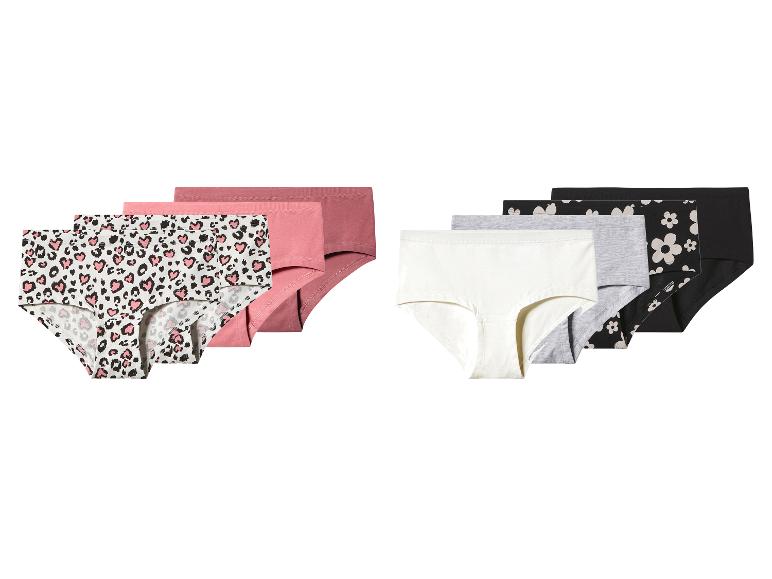 Slips mit Leopardenmuster, einfarbig rosa und schwarz mit Blumenmuster