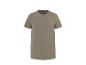 Graugrünes Basic-T-Shirt mit kurzen Ärmeln