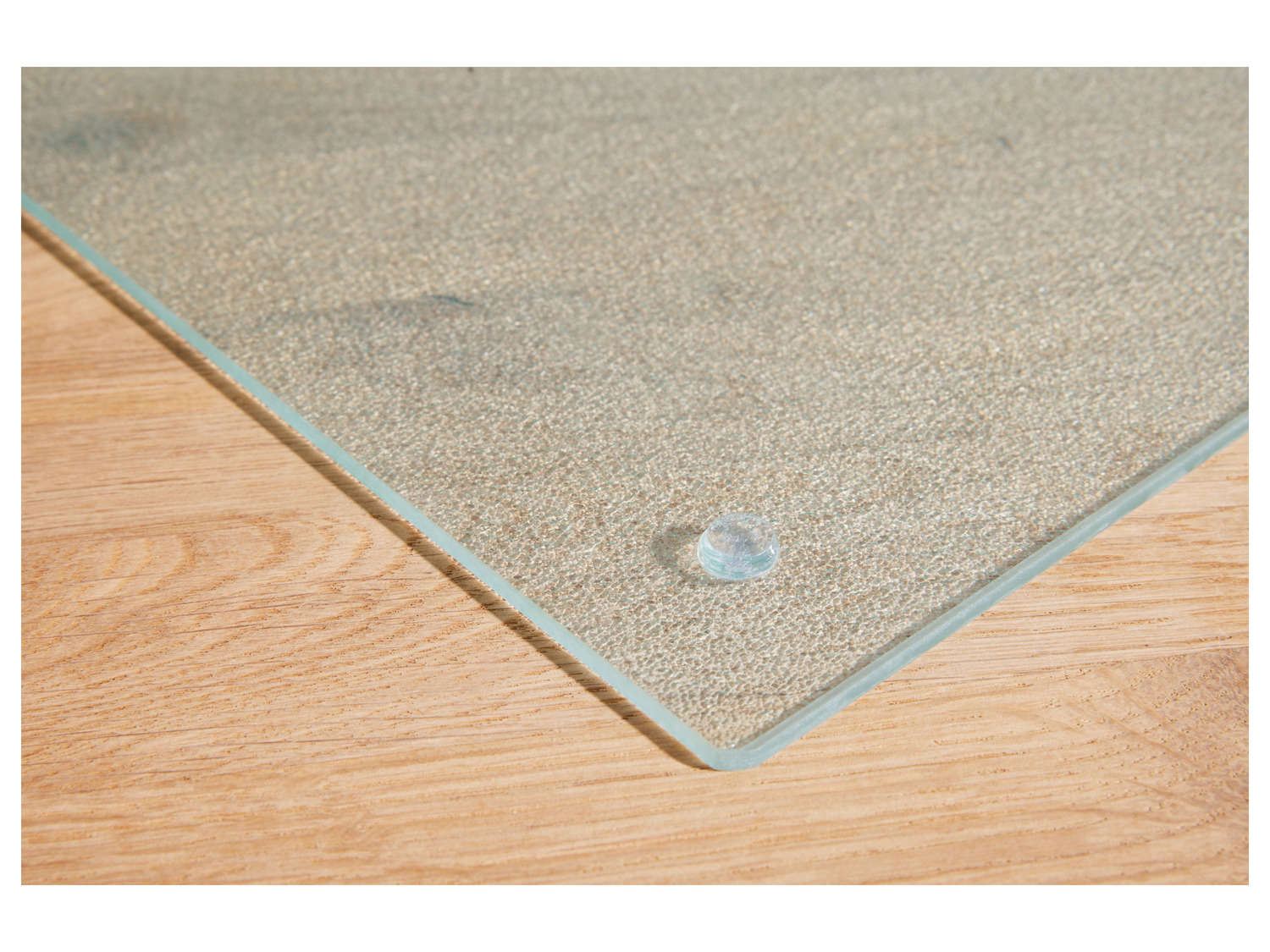 Schneidebrett Aus Glas 80x52 Cm – Hitzebeständig Bis 200°C, Rutschfest, Antibakteriell, Design Zen-Steine-Sand