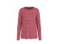 Rosa Damen-Langarmshirt mit weißen Punkten
