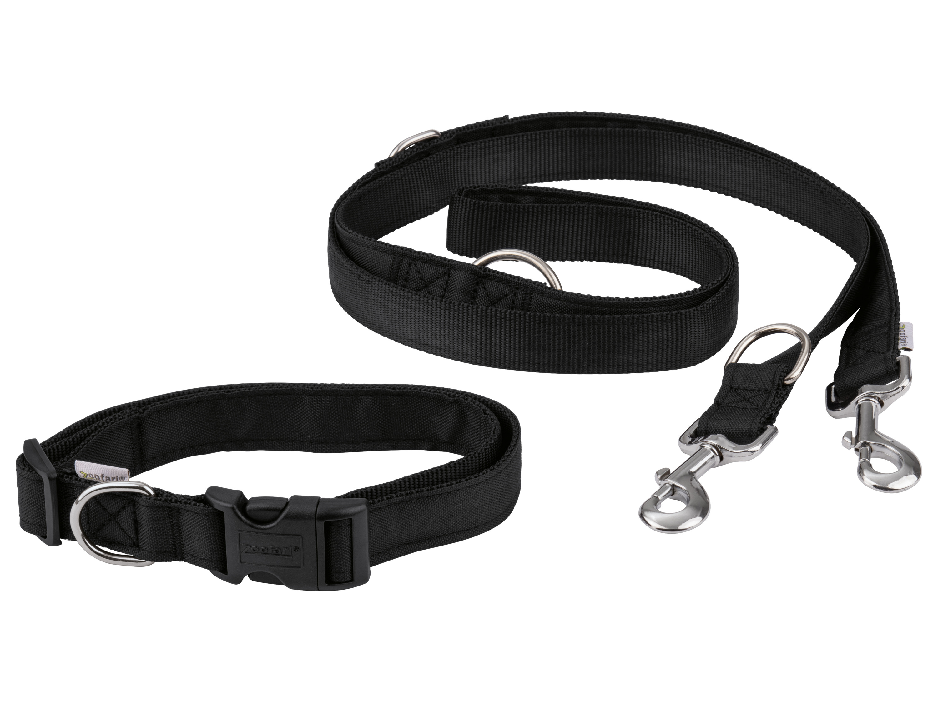 ZOOFARI® Joggingleine / Schleppleine / Hundehalsband mit Hundeleine (Halsband und Leine Set)