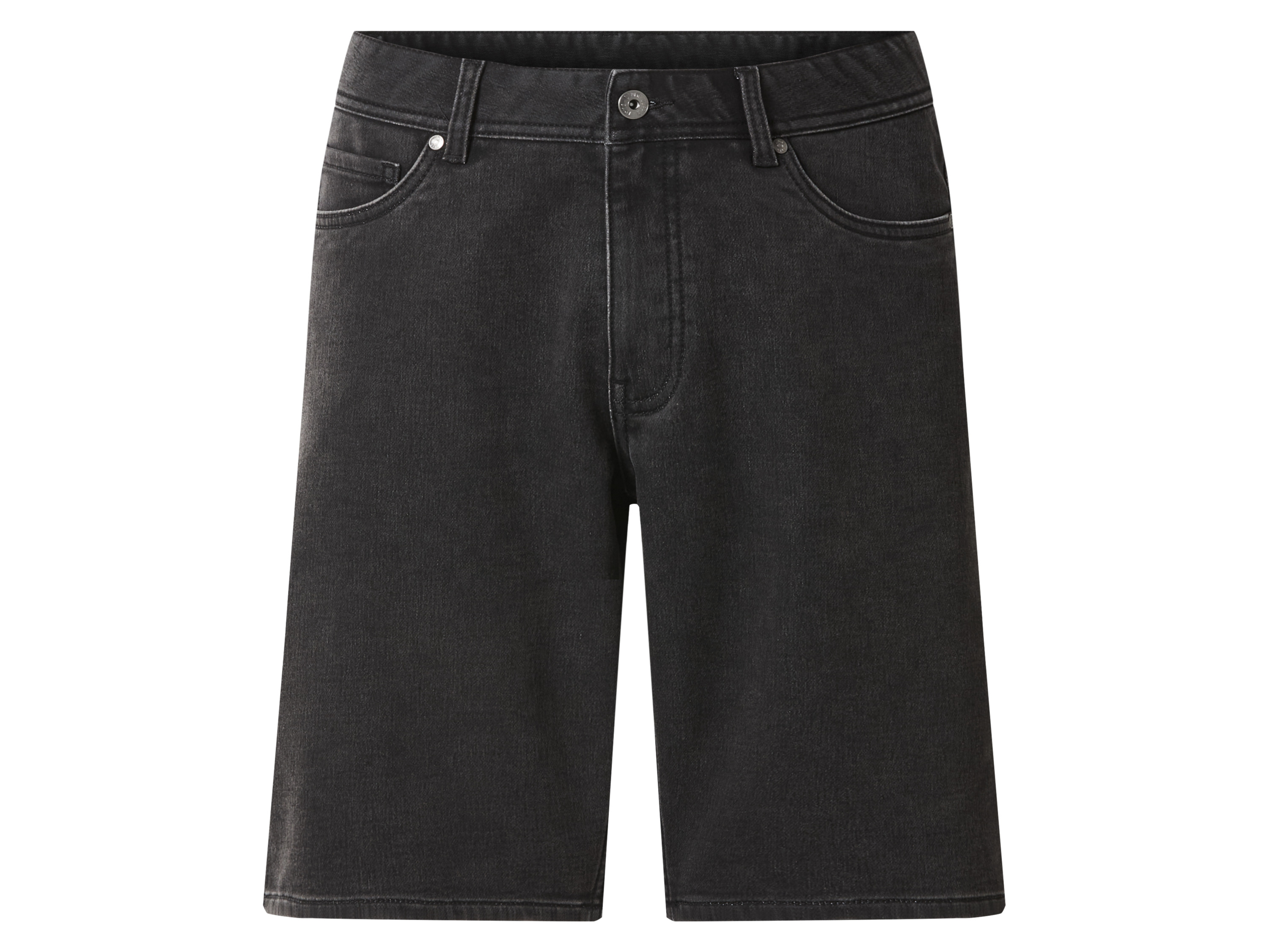 ESMARA MEN Herren Sweat-Denim-Bermudas (Schwarz, 52)