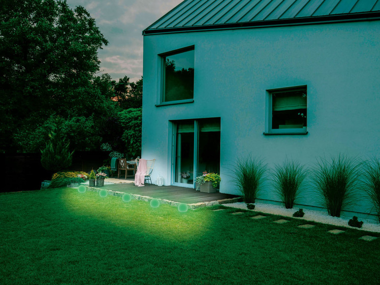 Gehe zu Vollbildansicht: LIVARNO home LED Bodenlichterkette, 5er, dimmbar, Zigbee Smart Home - Bild 6