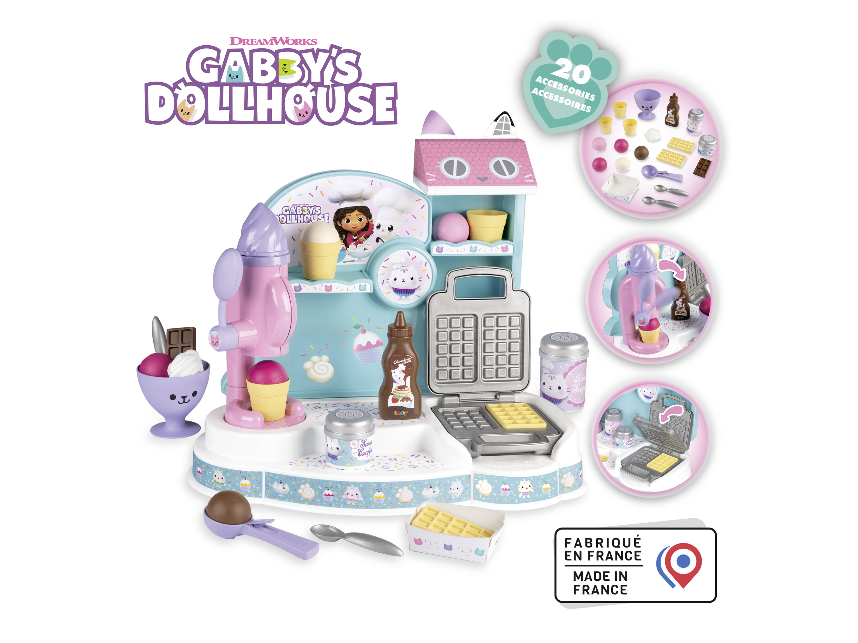 Thumbnail - SMOBY Gabby's Dollhouse Lizenz Rollenspiel (Ice Cream Factory)