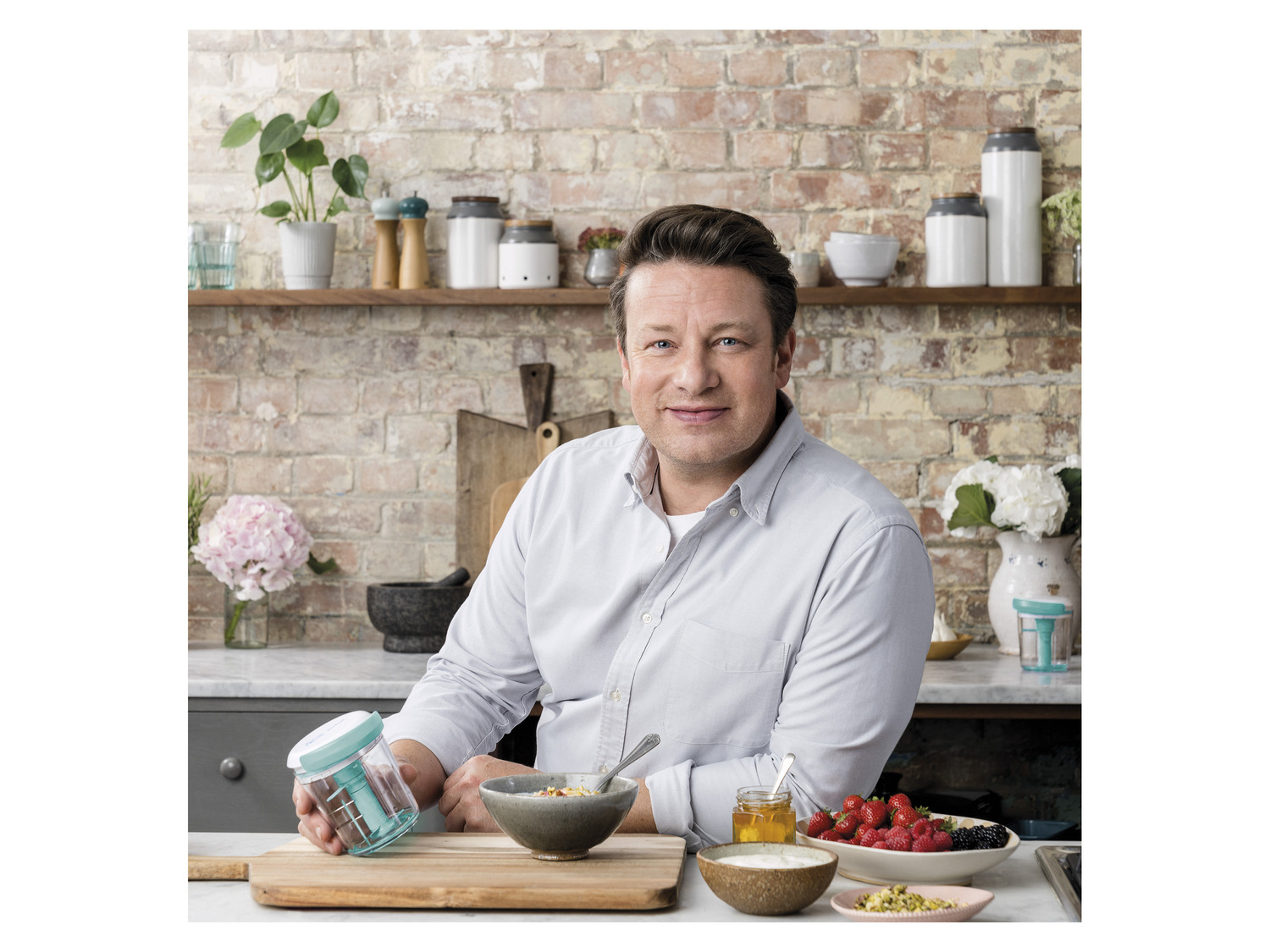 Tefal Jamie Oliver Kitchen Essentials Chop & Shaker, 4…