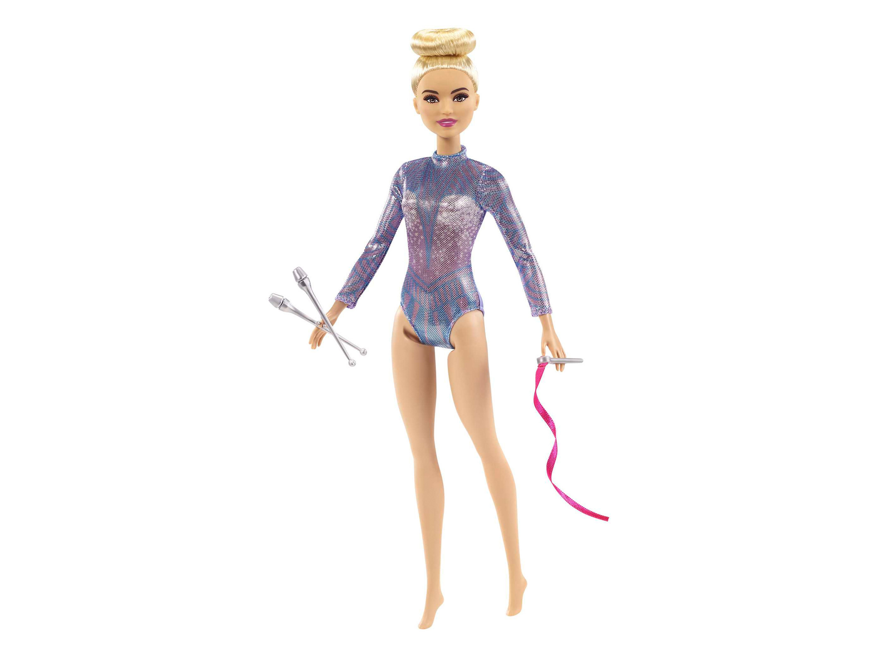 Barbie Sortierung – You can be anything! (GTN65_Barbie Gymnastin Puppe)““ | kann Krankenschwester werden! Die Barbie Krankenschwester-Puppe trägt ein süßes Oberteil mit witzigem Aufdruck, eine pinke Hose, weiße Schuhe und einen Pferdeschwanz. Sie hat auch ein Stethoskop dabei, das um ihren Hals hängt. Kinder werden es lieben, sich immer wieder neue Geschichten auszudenken. Die Puppe kann nicht von allein stehen. Abweichungen in Farbe und Gestaltung vorbehalten. Tolles Geschenk für Kinder ab 3 Jahren. Produktmerkmale tabletd Produktart: Puppe Material: Kunststoff Altersempfehlung: ab 3 Jahren Maße: ca. L 10 x B 5 x H 32,5 cm Gewicht: ca. 180 g Farbe: bunt Batterien erf““