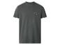 Graues T-Shirt mit dem Text „LIFE BEGINS at the end of COMFORT ZONE“.
