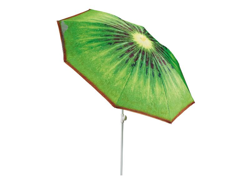Sonnenschirm mit grünem Kiwi-Print