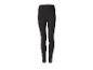 Schwarze Damen-Sportleggings mit hoher Taille und dezenten Nahtdetails