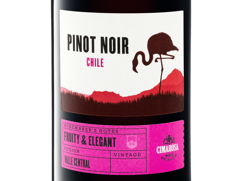 Gehe zu Vollbildansicht: CIMAROSA Pinot Noir Chile Valle Central trocken, Rotwein 2021 - Bild 2