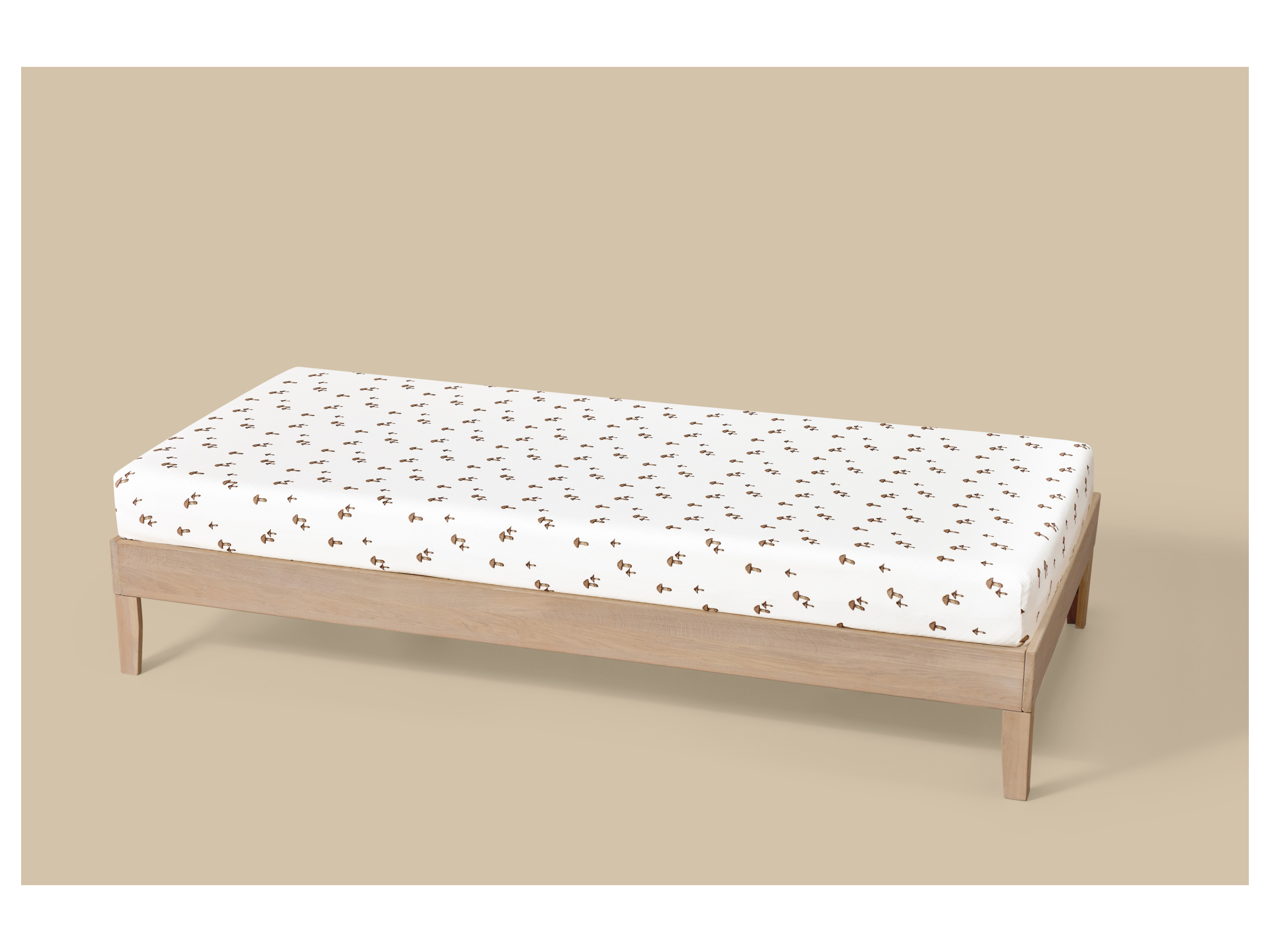 LIVARNO® Jersey-Spannbettlaken, 90-100 x 200 cm (Zweige) – Bild 2 von 2