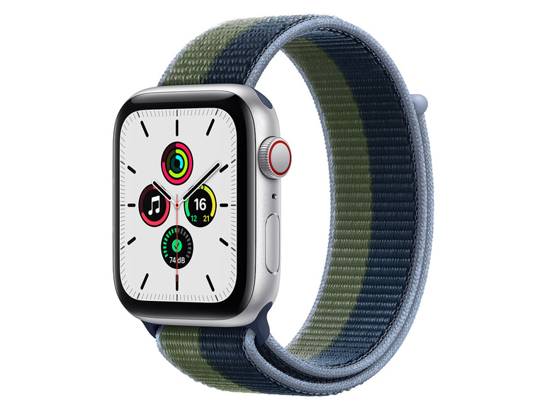 Gehe zu Vollbildansicht: Apple Watch SE GPS + Cellular intelligente Uhr mit Sportband - 32 GB - Wi-Fi, Bluetooth - 4G - Bild 23