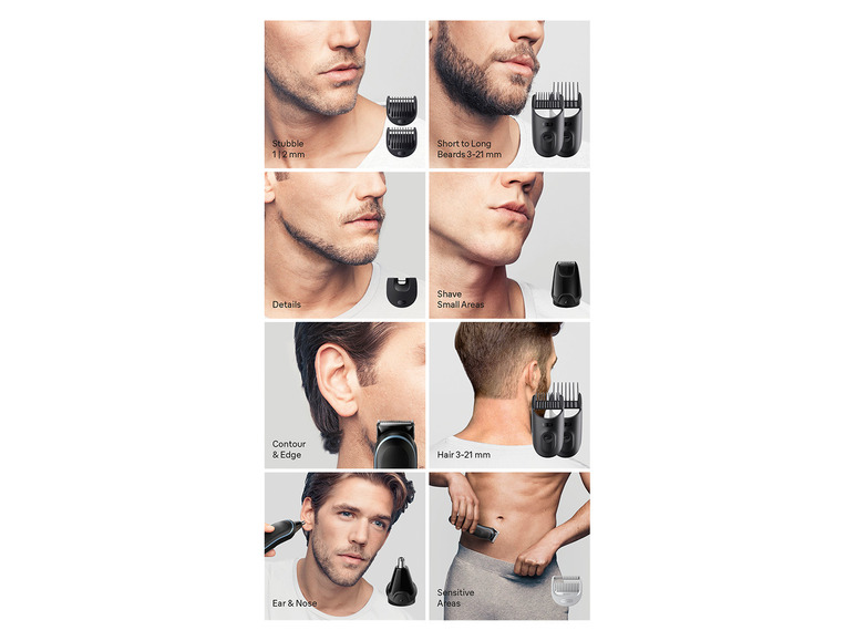 Gehe zu Vollbildansicht: BRAUN All-In-One Bartpflege Bodygroomer Set, 9-in-1 Barttrimmer »MGK7411« - Bild 2