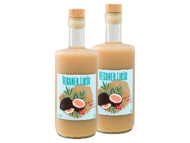 2 x 0,5-l-Flasche Spirituosenpaket Veganer Likör auf Kokosbasis 15% Vol