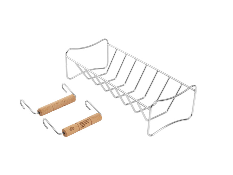 Grillrost mit zwei Holzgriffen, Marke Grillmeister.