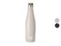 Beige Sansibar Wasserflasche mit Holzverschluss und Silberring, mit Farbpalette