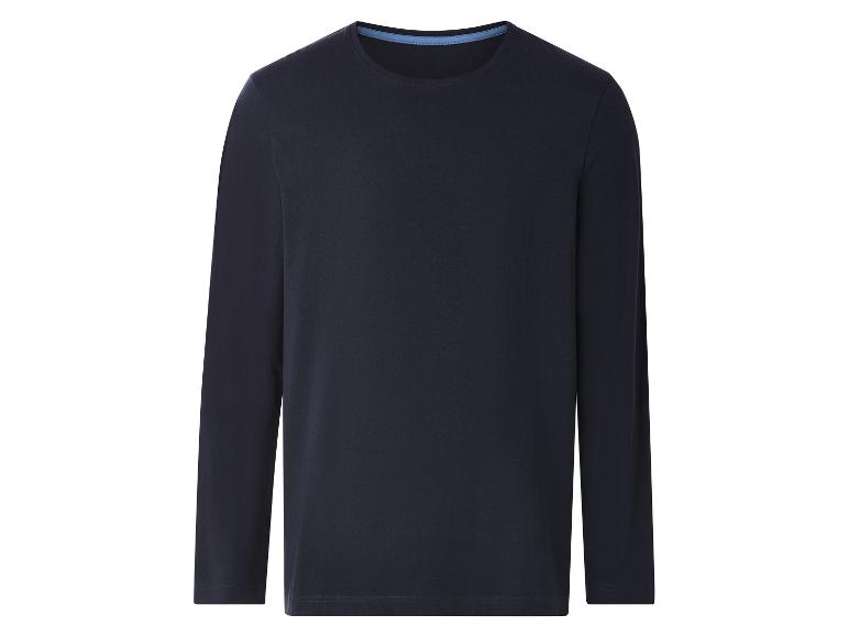 Dunkelblaues Langarmshirt