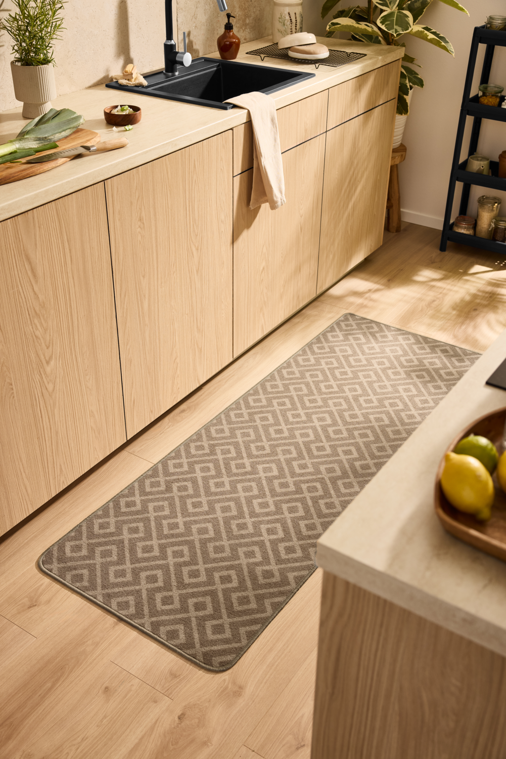 Thumbnail - LIVARNO® Küchenläufer, 65 x 180 cm (Beige)